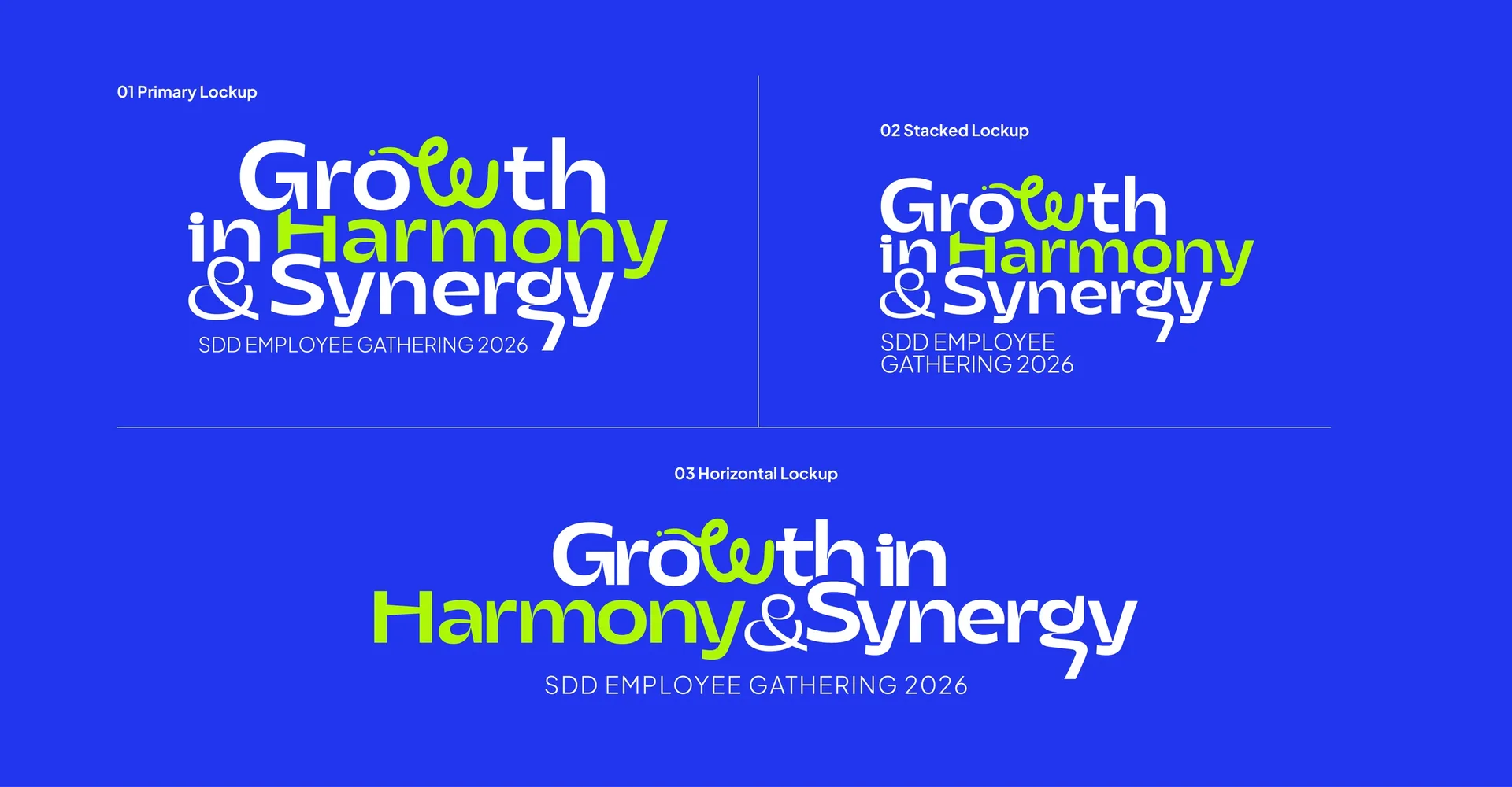 SDD Employee Gathering logo variations