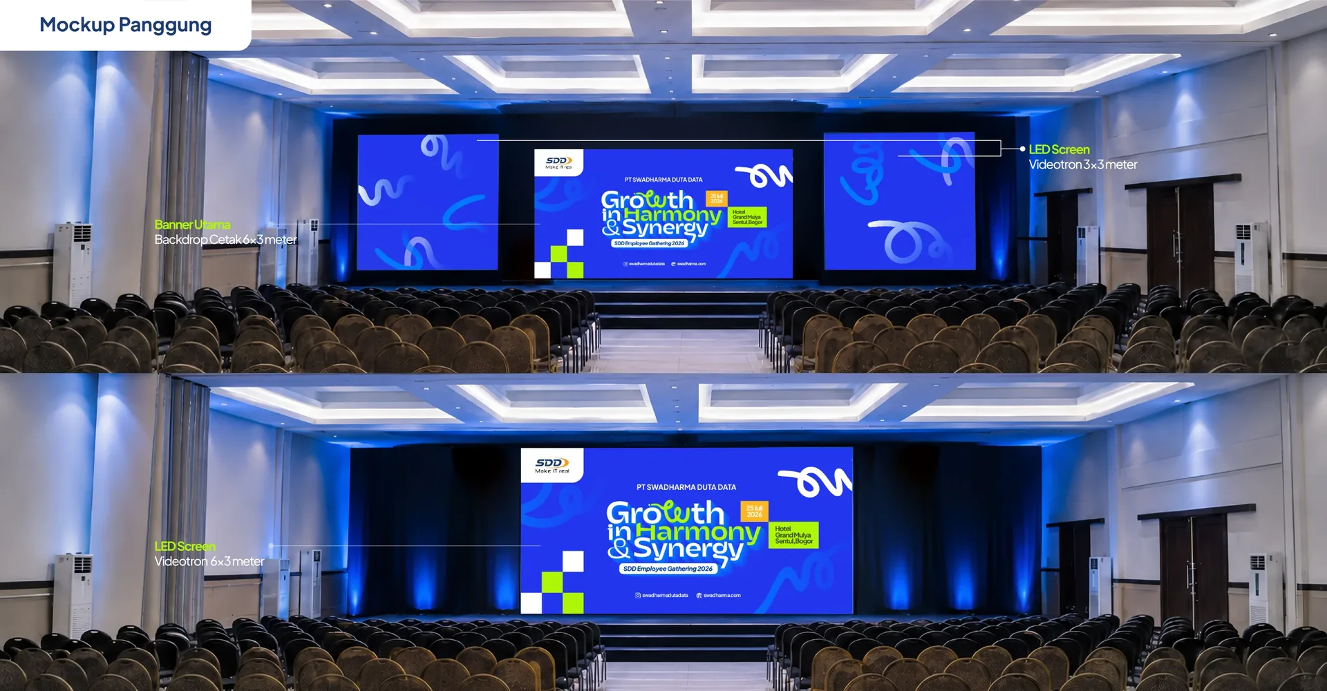 SDD Employee Gathering LED mockup